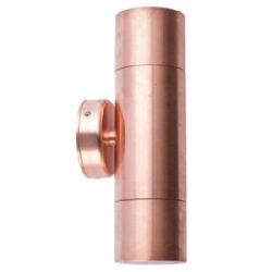 Solid Copper Up & Down Wall Pillar Lights