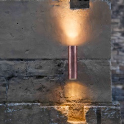 Solid Copper Up & Down Wall Pillar Lights