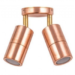 Solid Copper Double Adjustable Spot Lights