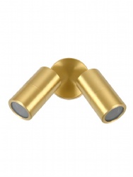 Polished Brass Double Adjustable Spot Lights