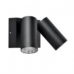 Aluminium Black Brass Reno Double Adjustable Spot Lights
