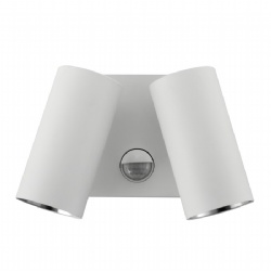 Aluminium White Brass Reno Double Adjustable Spot Lights With Sensor