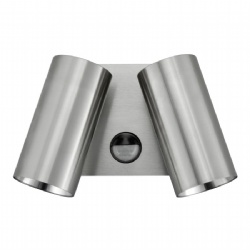 Aluminium Titanium White Brass Reno Double Adjustable Spot Lights With Sensor