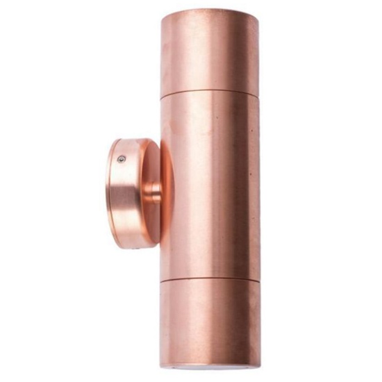 Solid Copper Up & Down Wall Pillar Lights