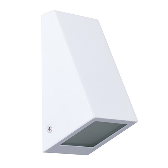 Aluminium White Wedge Wall Light