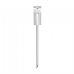Perspex Lens Titanium Aluminium Garden Spike Light