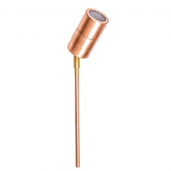 Solid Copper Garden Spike Light