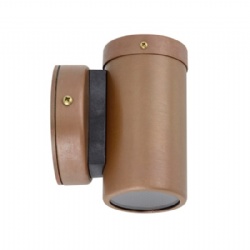 Eco Aged Copper Fixed Down Wall Pillar Lights