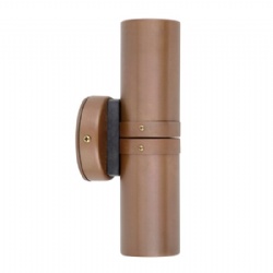 Eco Aged Copper Up & Down Wall Pillar Lights