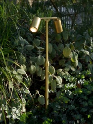 Solid Brass Garden Spike Light