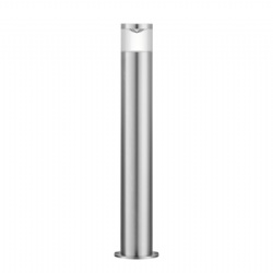 Perspex Lens Titanium Aluminium Bollard Light
